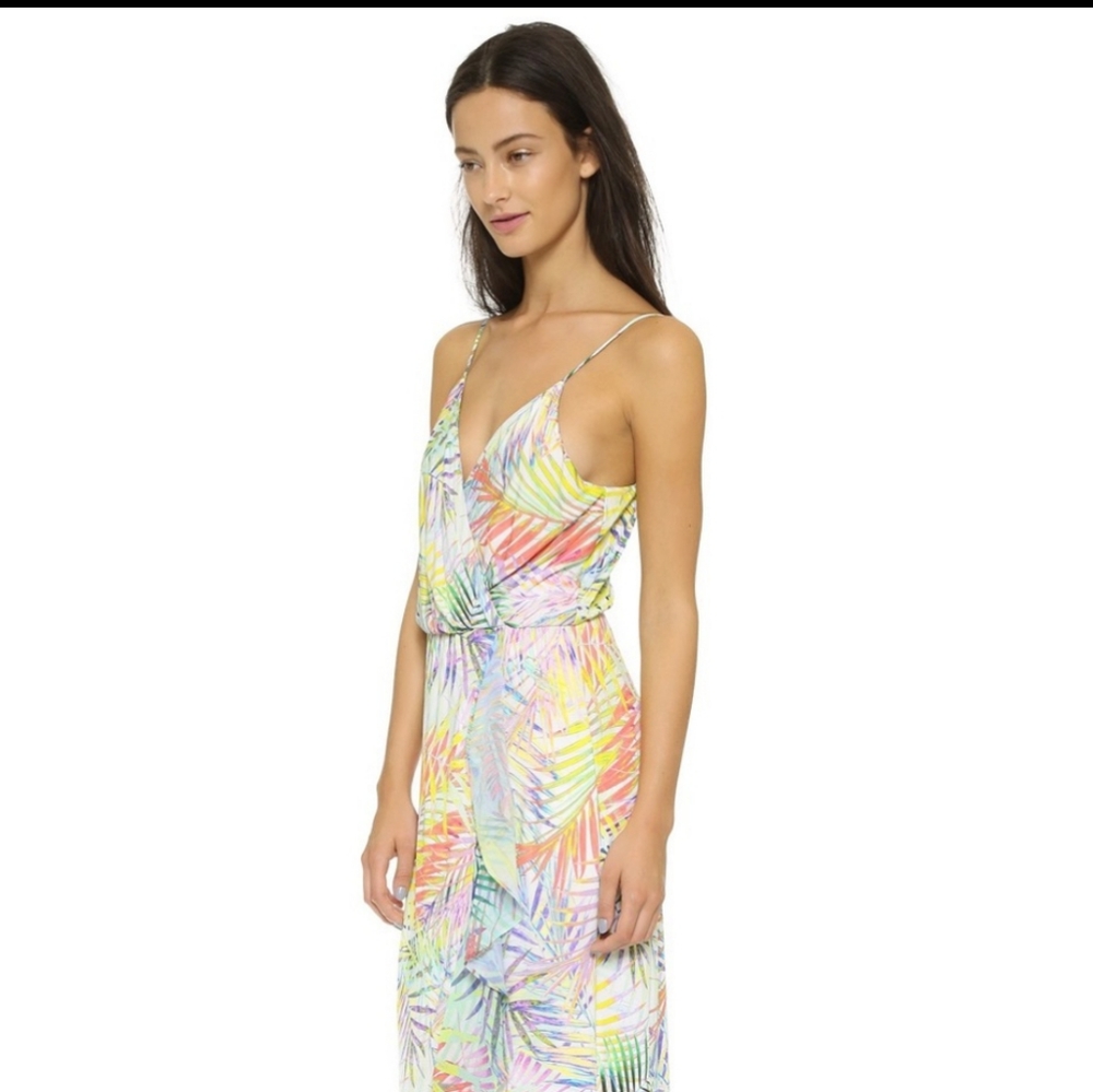 Parker Halle Maxi Ruffled Dress Palmetto 2 - Picture 3 of 12